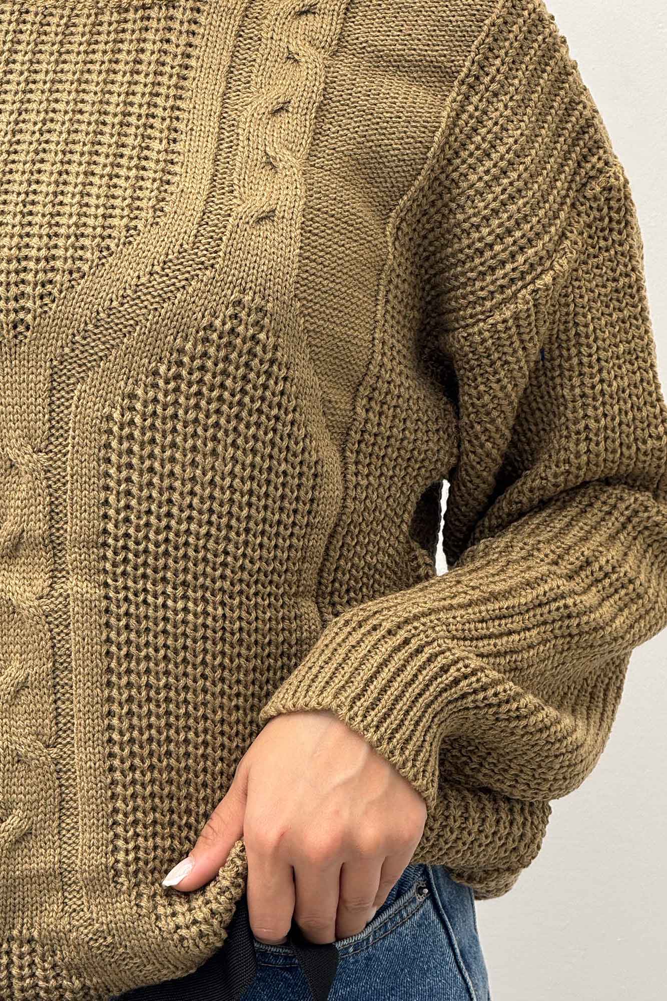 بلوز بافت مارپیچ لوزی AF