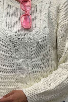 بلوز بافت مارپیچ لوزی AF