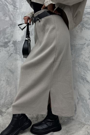 دامن بلند بافت زنانه