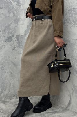 دامن بلند بافت زنانه