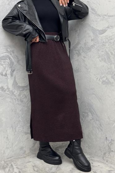 دامن بلند بافت زنانه