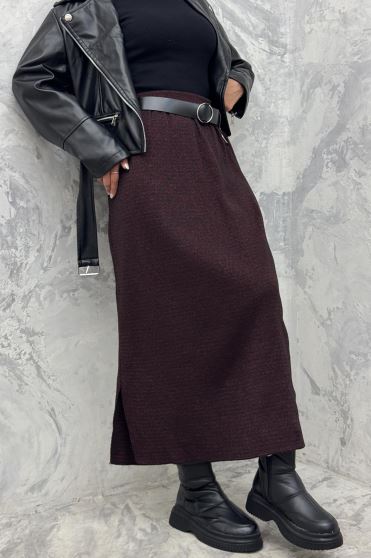 دامن بلند بافت زنانه