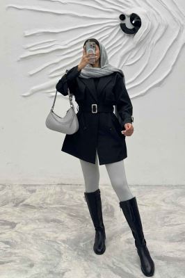 ترنچ کت سانتانا چهار دکمه افرا