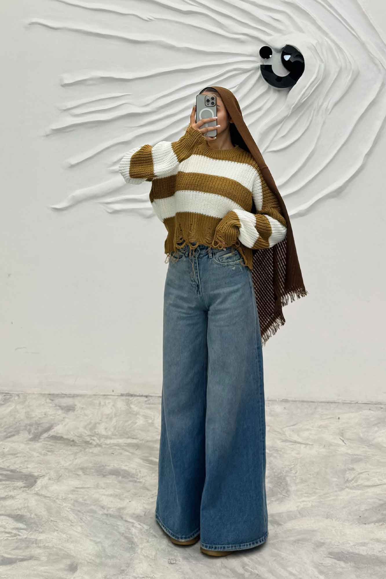 بلوز بافت زاپدار راه راه