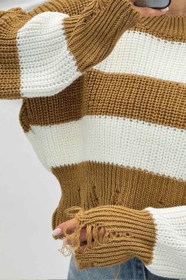 بلوز بافت زاپدار راه راه