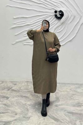 کفتان بلند بافت یقه سه سانت مچ کش