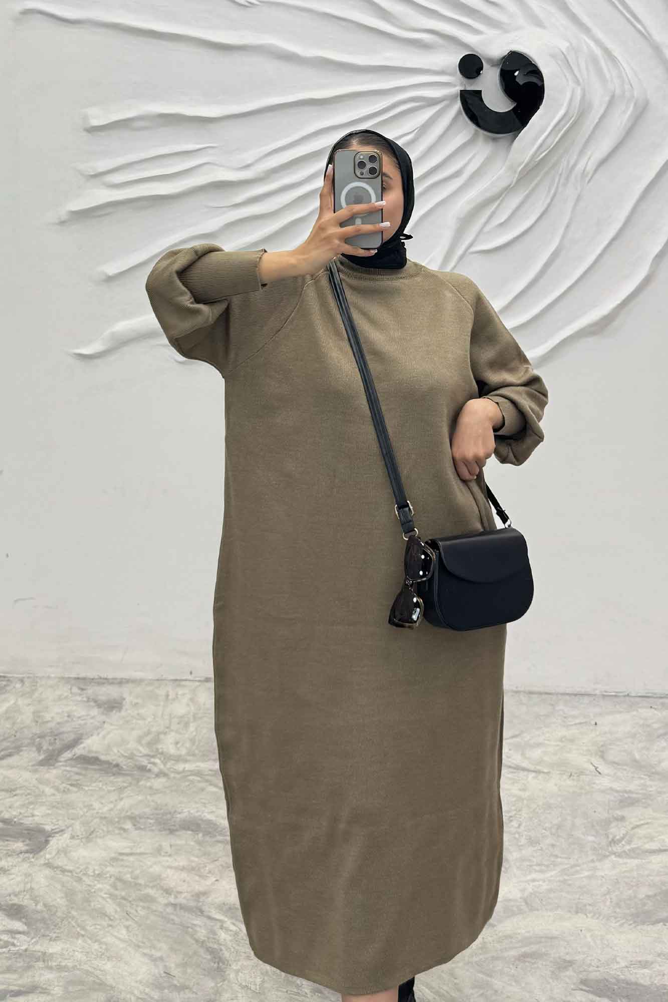 کفتان بلند بافت یقه سه سانت مچ کش