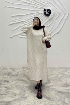 کفتان بلند بافت یقه سه سانت مچ کش