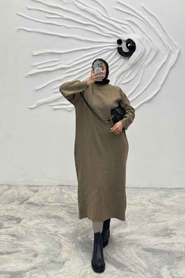 کفتان بلند بافت یقه سه سانت