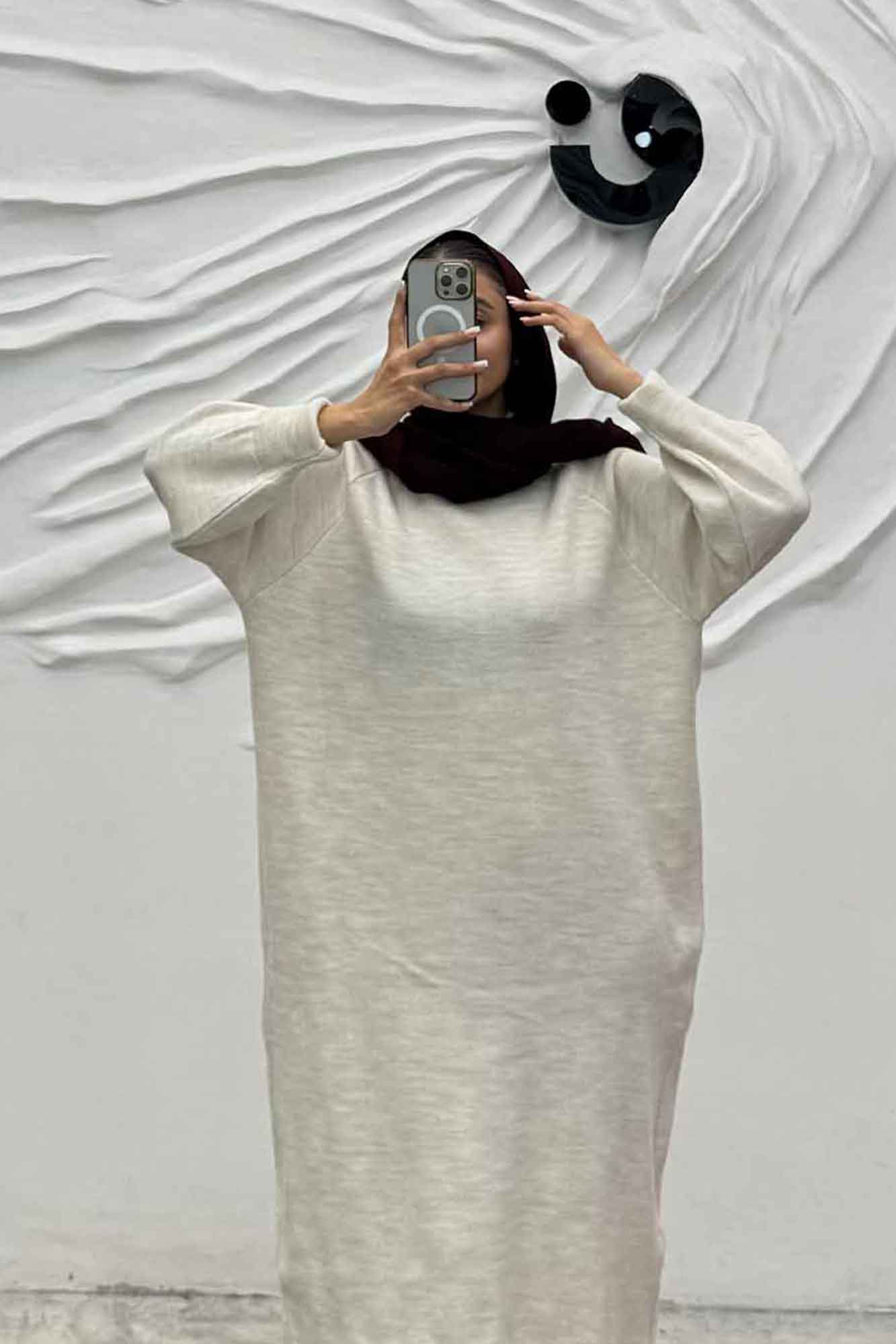 کفتان بلند بافت یقه سه سانت