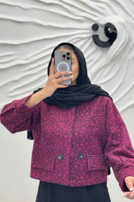 کت آستردار توییت پشمی دو جیب نما