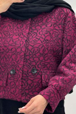 کت آستردار توییت پشمی دو جیب نما