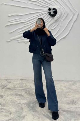 کت آستردار توییت پشمی دو جیب نما