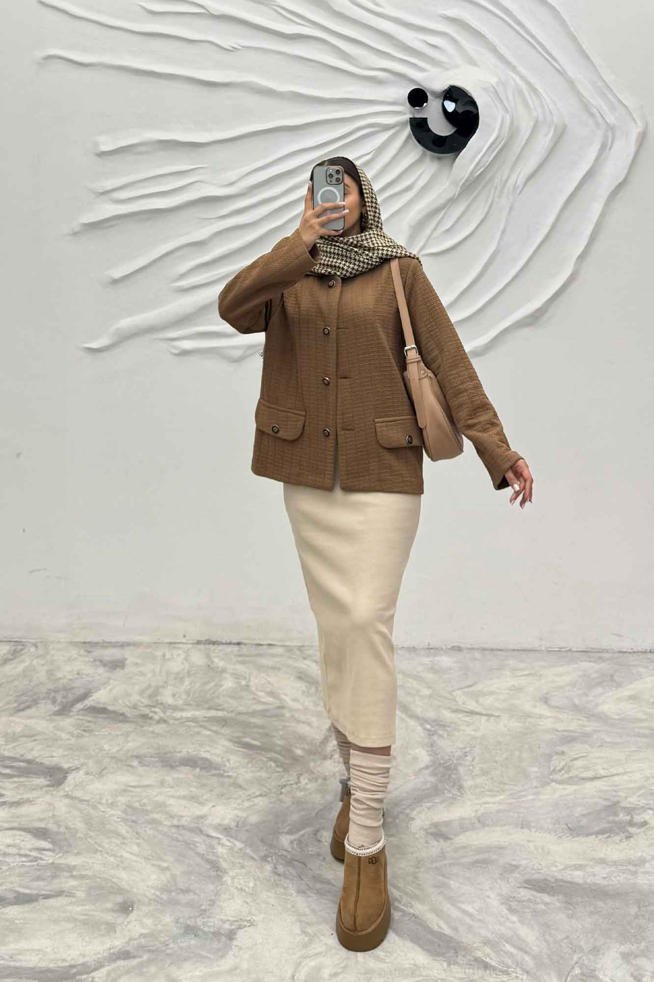 کت فیتیله زنبوری یقه گرد تتیس