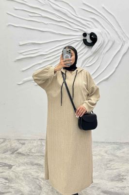 کفتان مراکشی کلاهدار بغل چاک دار