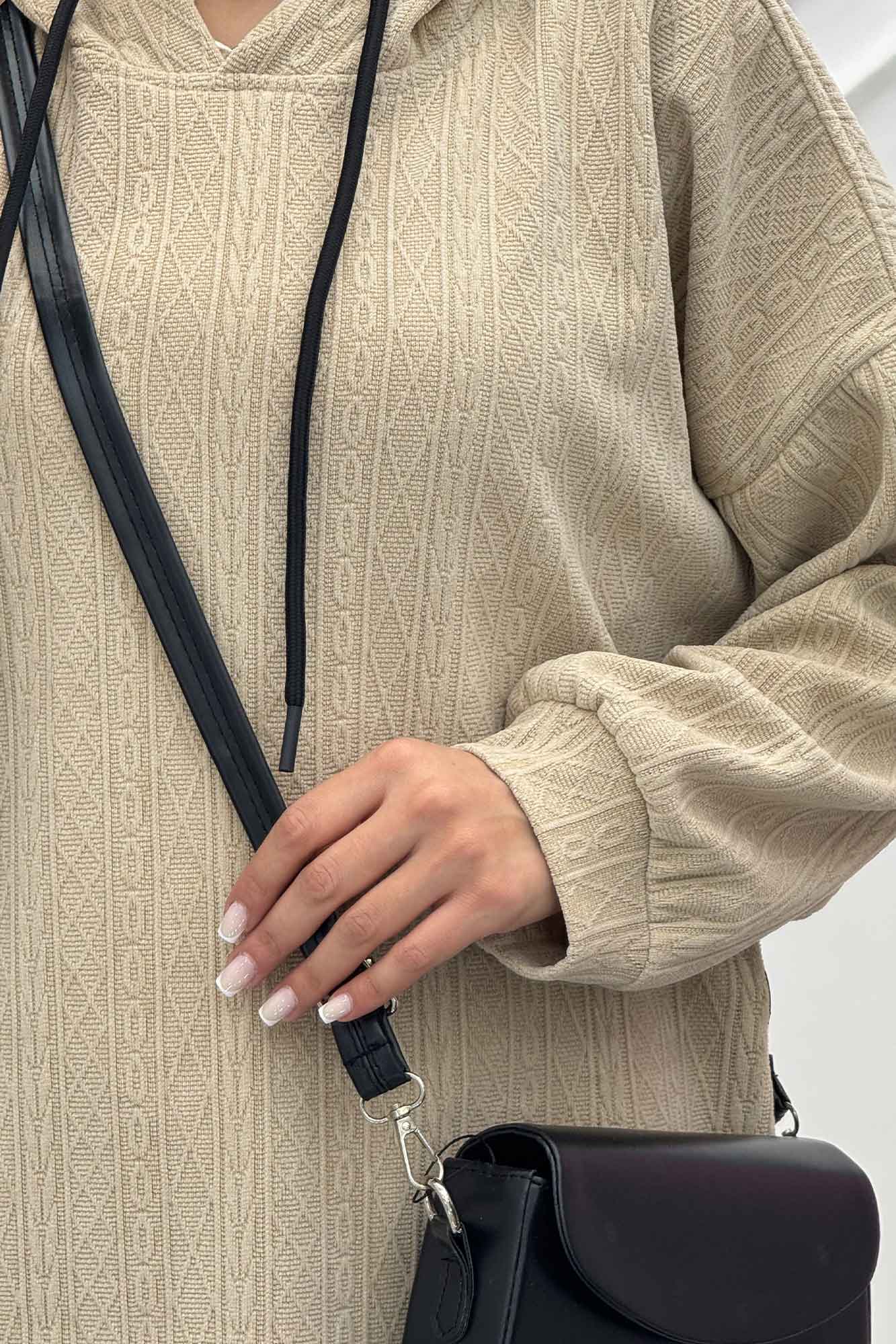 کفتان مراکشی کلاهدار بغل چاک دار