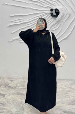 کفتان مراکشی کلاهدار بغل چاک دار