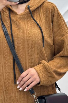 کفتان مراکشی کلاهدار بغل چاک دار