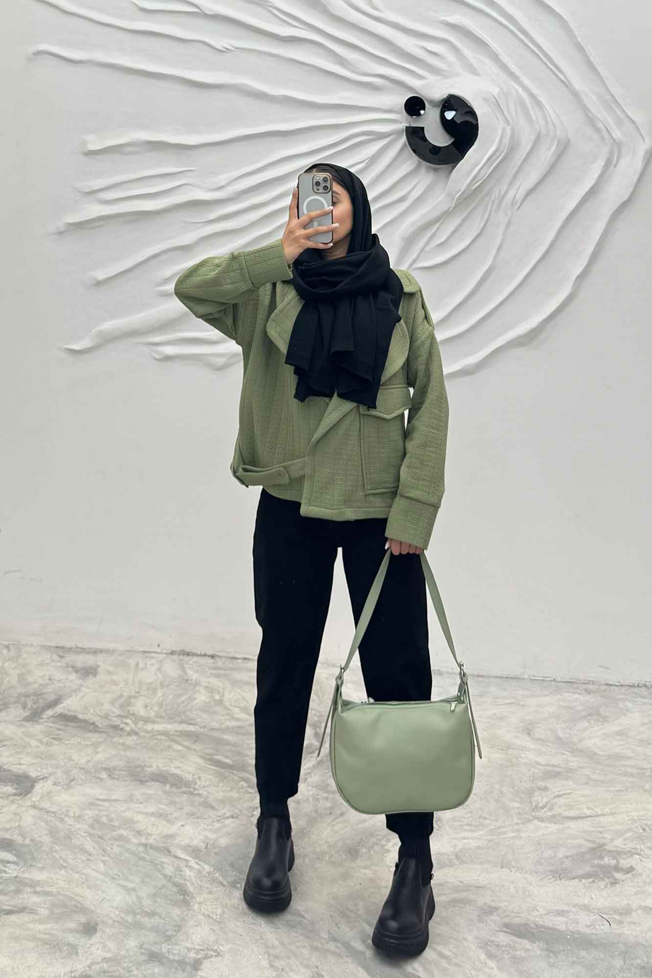 کت فیتیله زنبوری تک جیب پاکتی