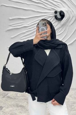 کت فیتیله زنبوری تک جیب پاکتی