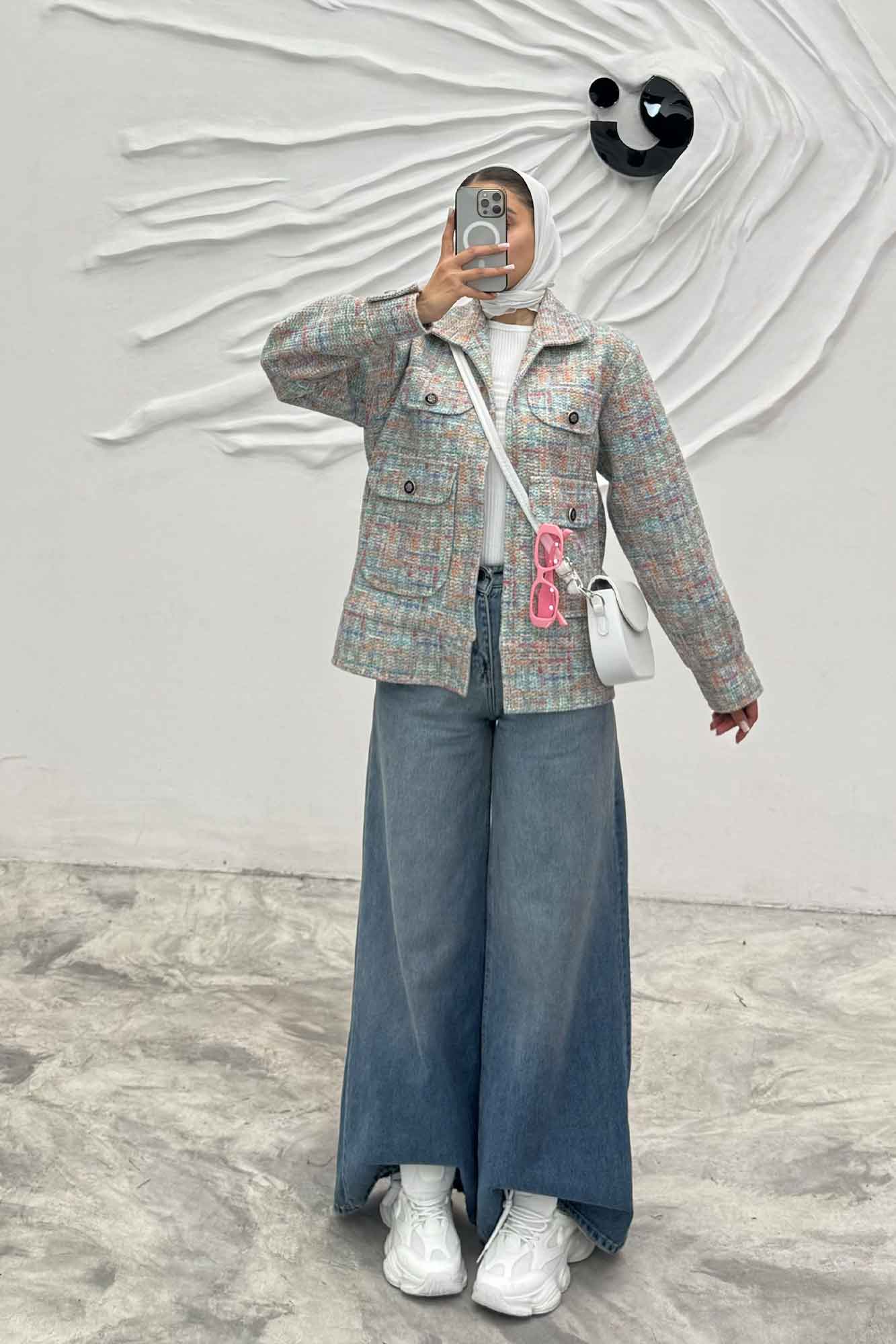 کت لمزور آبرنگی چهار جیب colorido