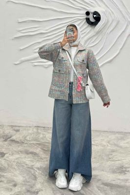 کت لمزور آبرنگی چهار جیب colorido