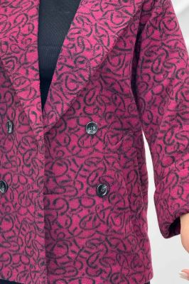 پالتو توییت پشمی آستردار مچ برگردان