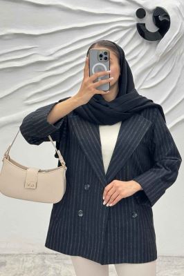 پالتو توییت پشمی آستردار مچ برگردان