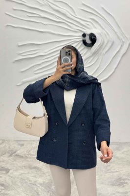 پالتو توییت پشمی آستردار مچ برگردان