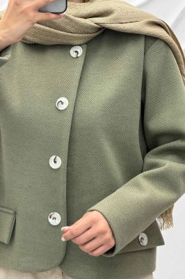 کت کوتاه فوتر جناقی یقه گرد