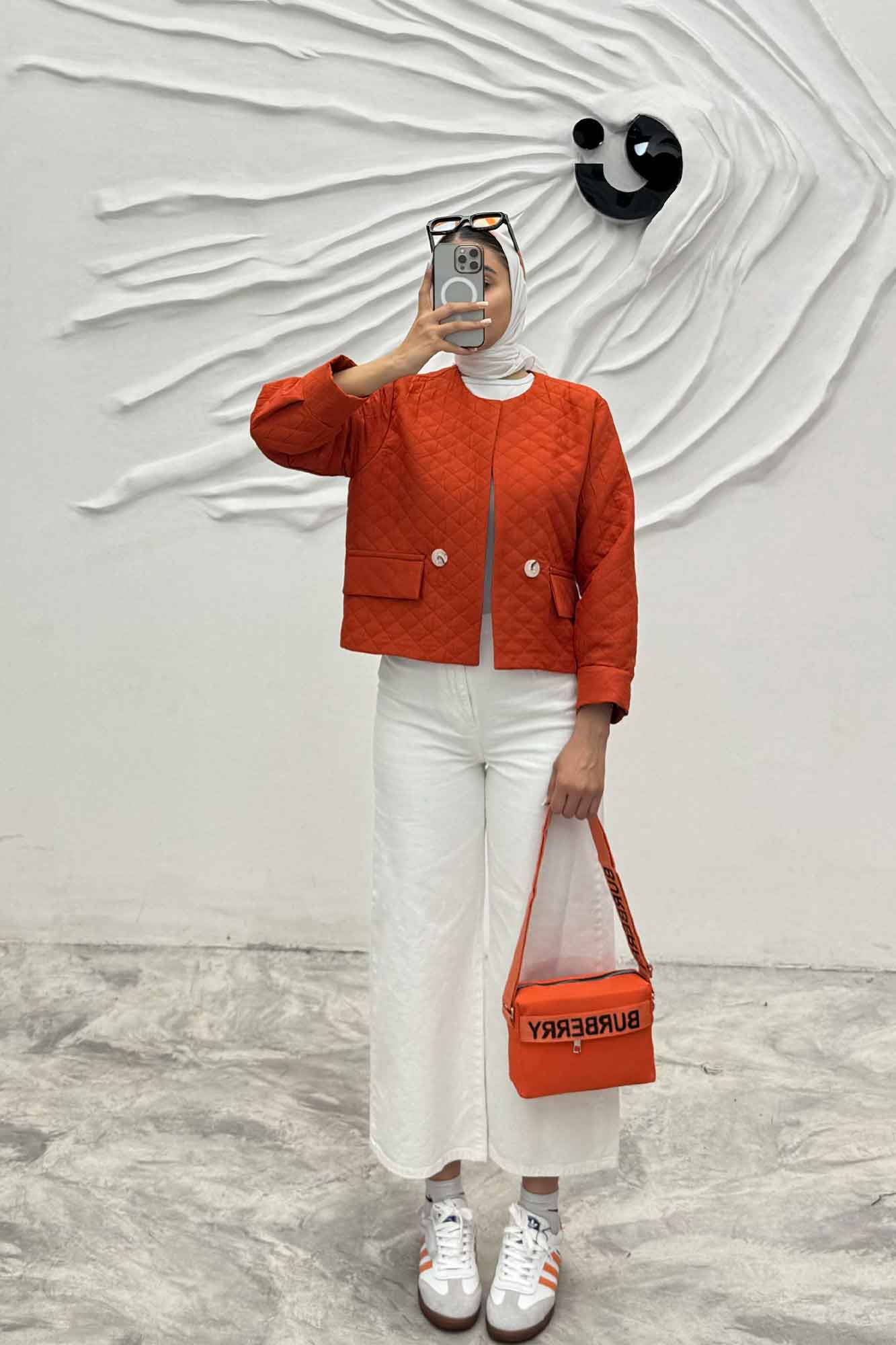 کت یقه گرد دو جیب نما فریال