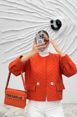 کت یقه گرد دو جیب نما فریال