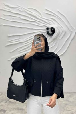 کت یقه گرد دو جیب نما فریال