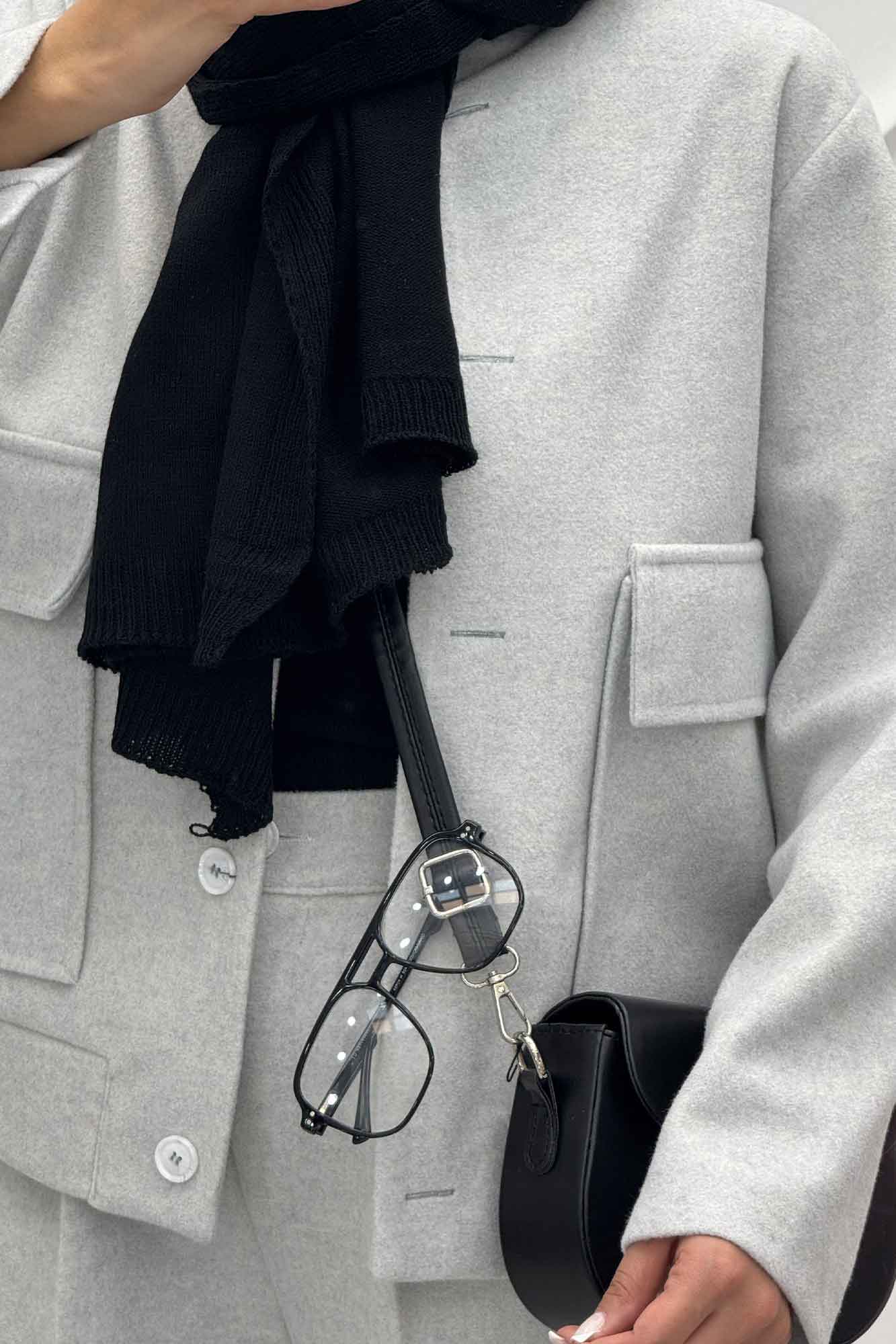 ست پالتو و شلوار فوتر جلو دکمه JESI