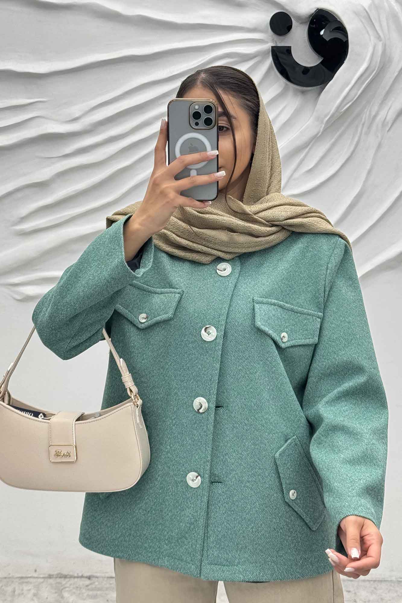 کت فوتر جناقی چهار در جیب آستردار ماهین