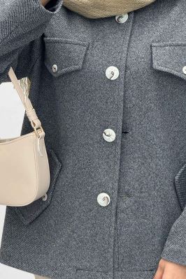 کت فوتر جناقی چهار در جیب آستردار ماهین