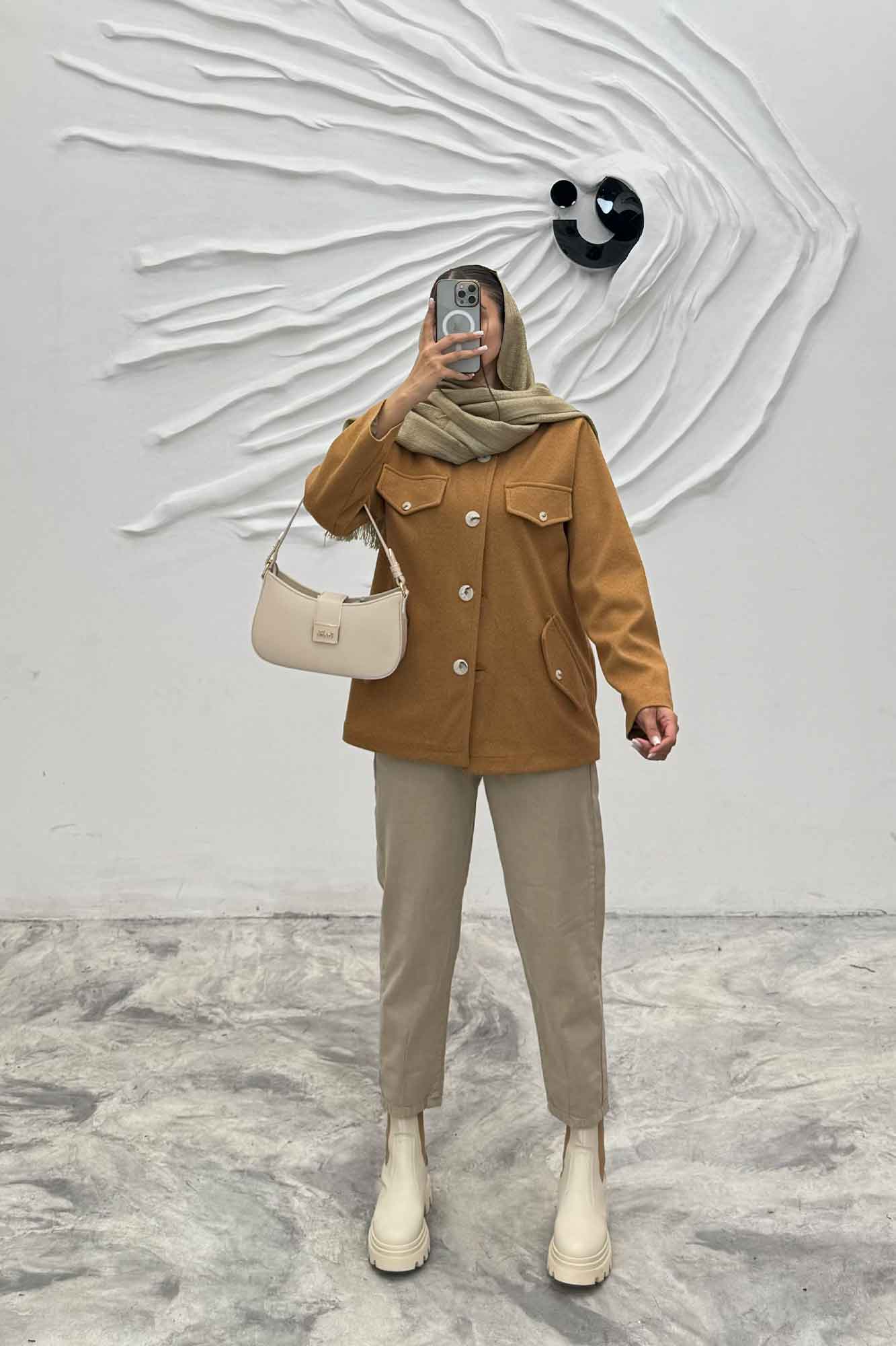 کت فوتر جناقی چهار در جیب آستردار ماهین