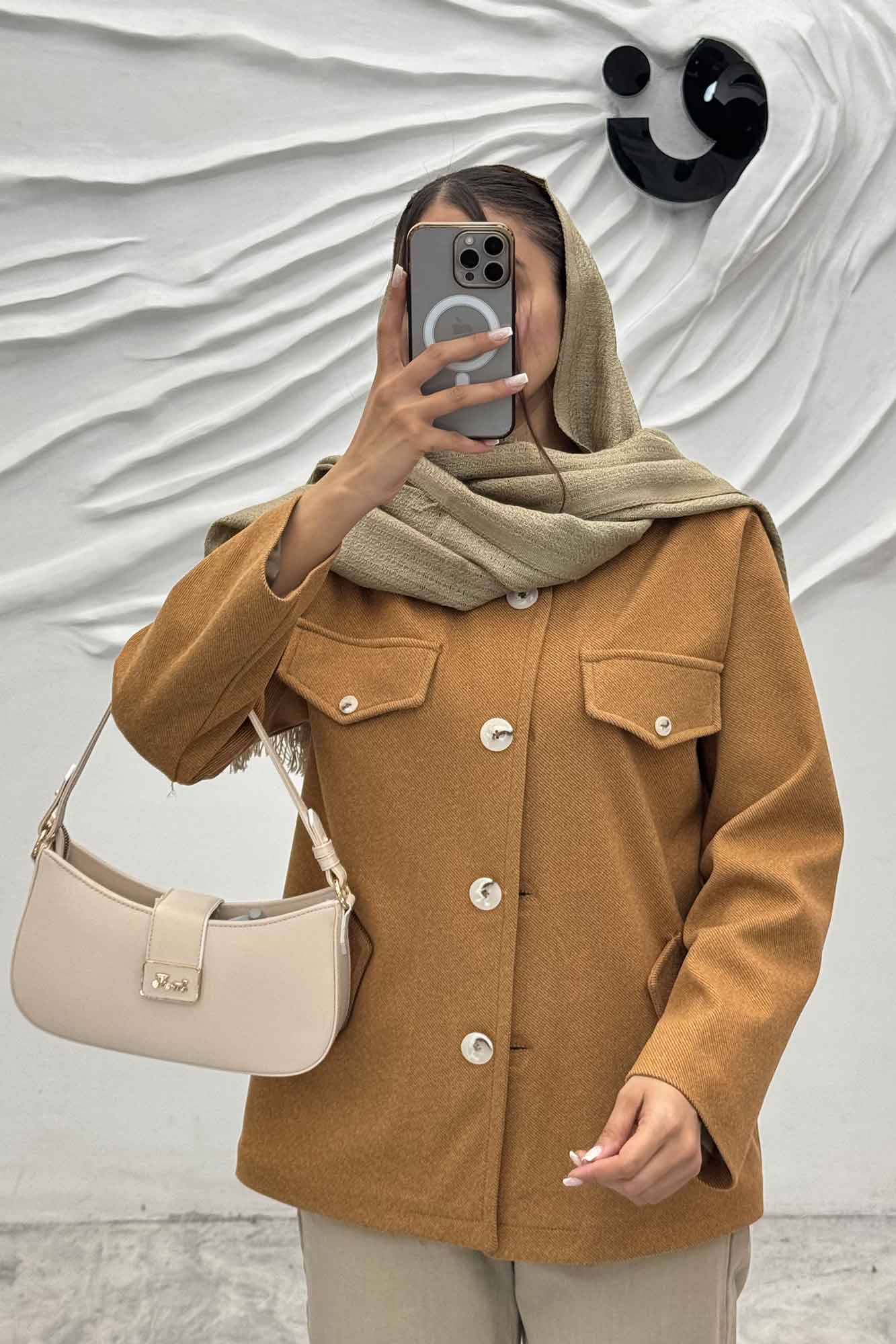 کت فوتر جناقی چهار در جیب آستردار ماهین