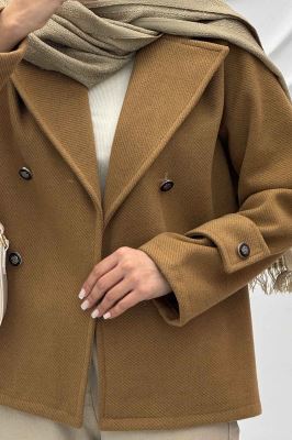 پالتو یقه انگلیسی پهن فوتر جناقی