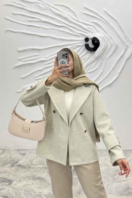 پالتو یقه انگلیسی پهن فوتر جناقی