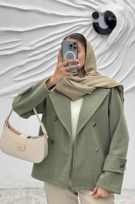 پالتو یقه انگلیسی پهن فوتر جناقی