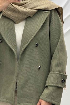 پالتو یقه انگلیسی پهن فوتر جناقی