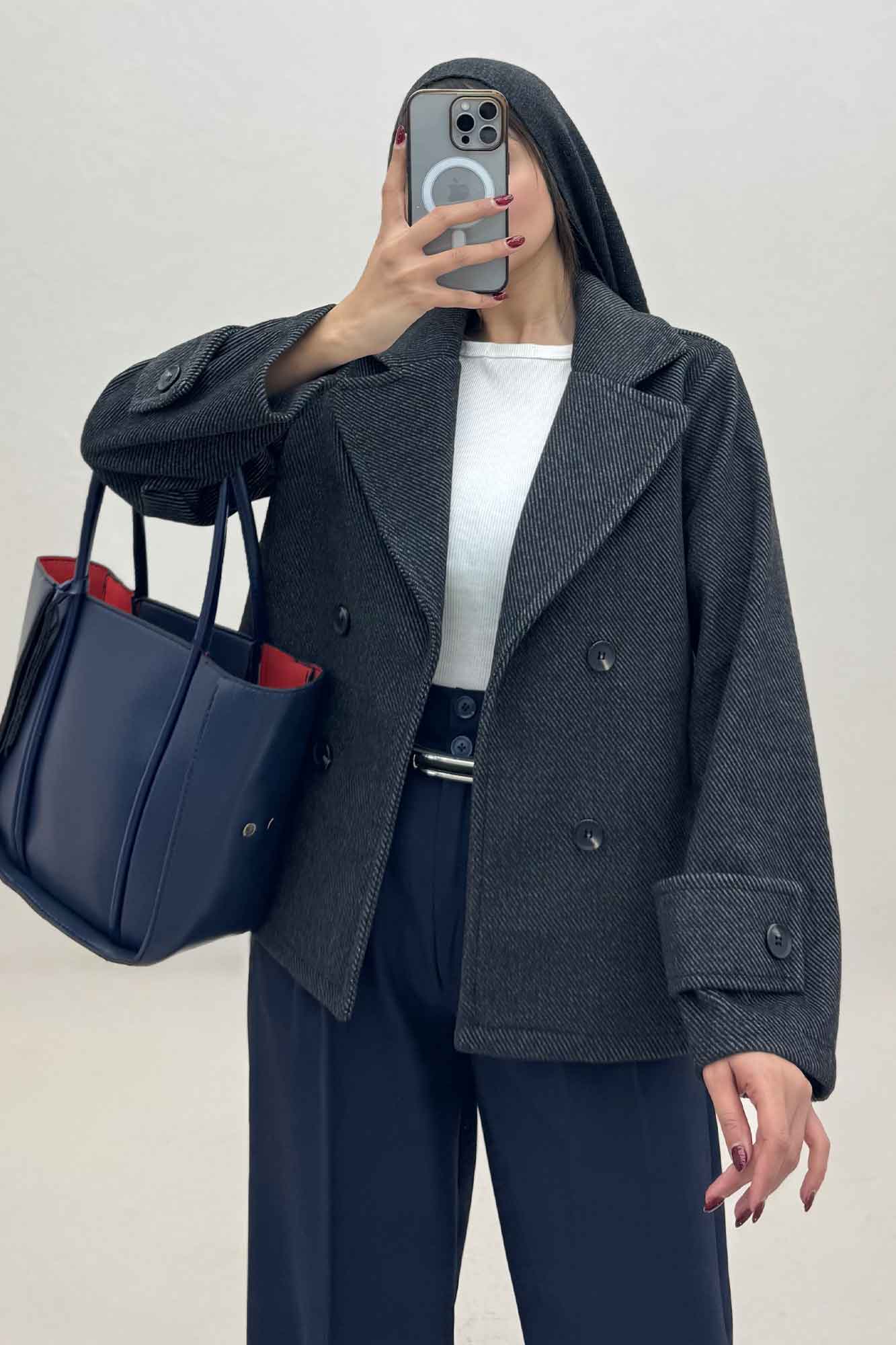 کت یقه انگلیسی پهن فوتر کجراه