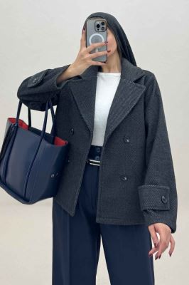 کت یقه انگلیسی پهن فوتر کجراه