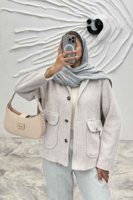 کت دو جیب پاکتی لمزور چهارخانه