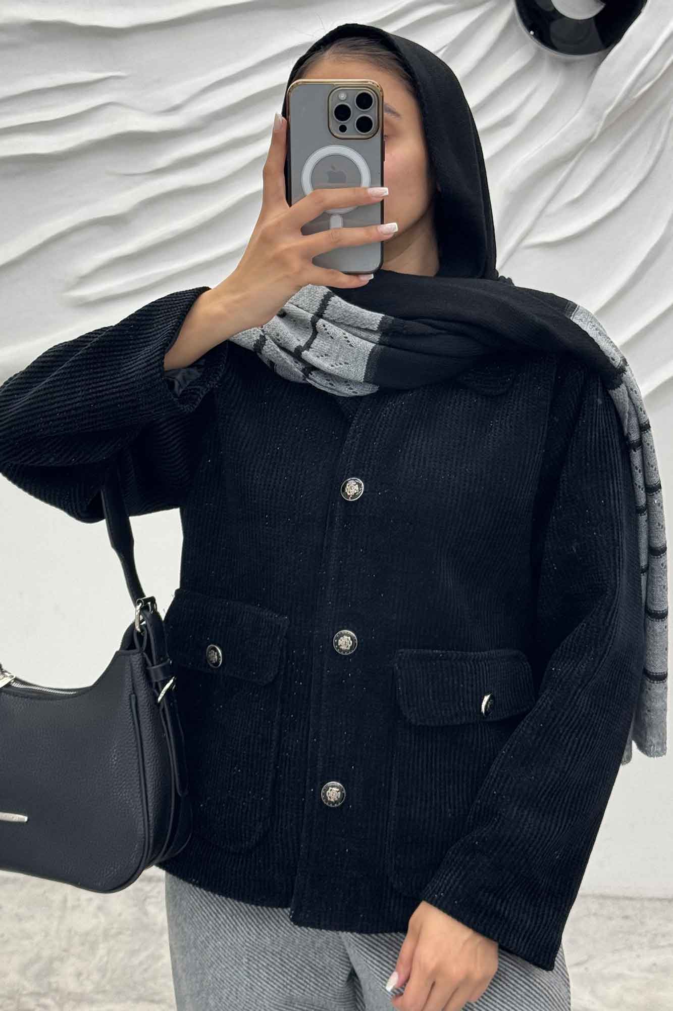 کت دو جیب پاکتی لمزور چهارخانه