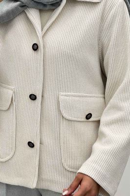 کت دو جیب پاکتی لمزور چهارخانه