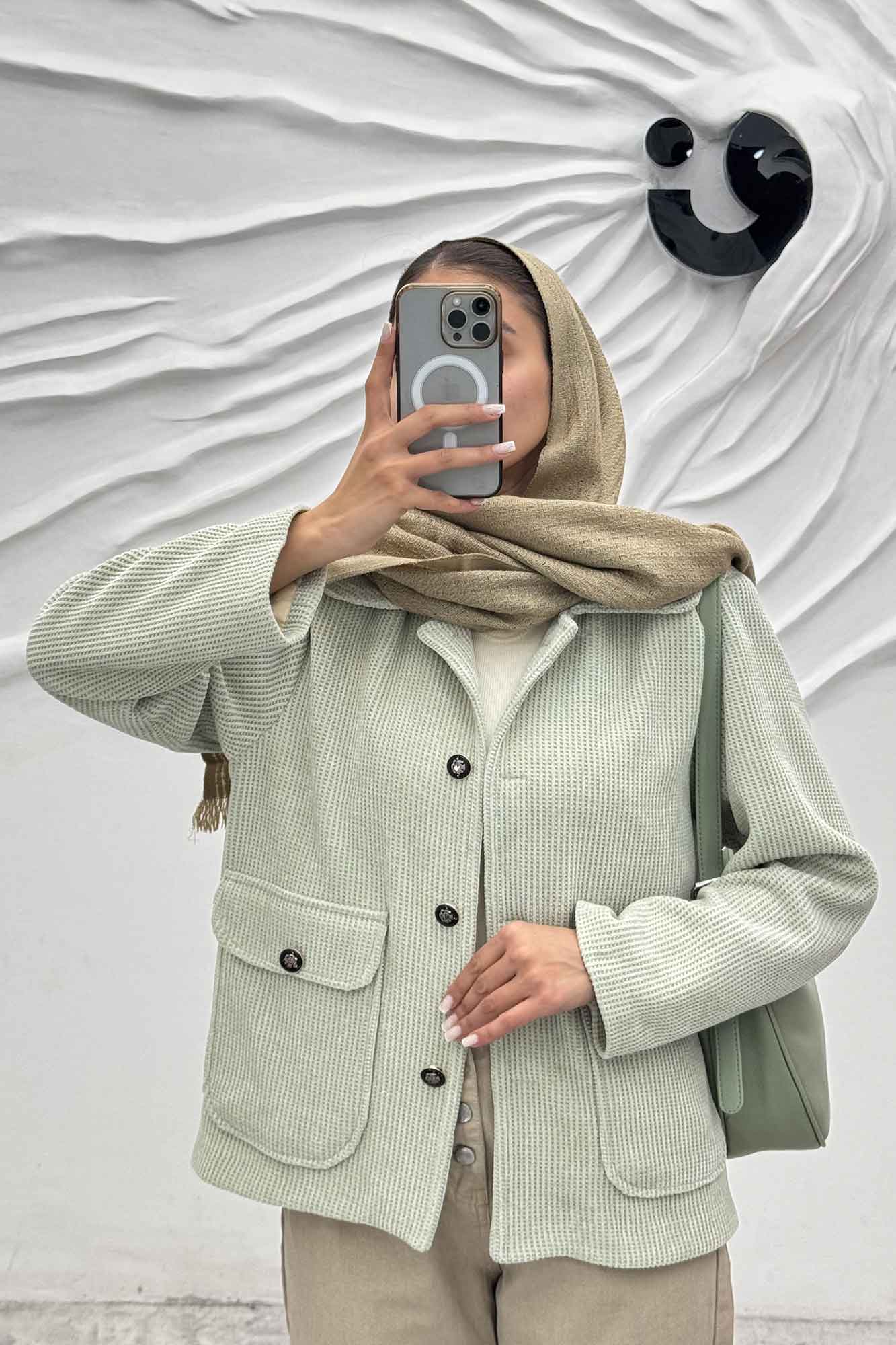 کت دو جیب پاکتی لمزور چهارخانه