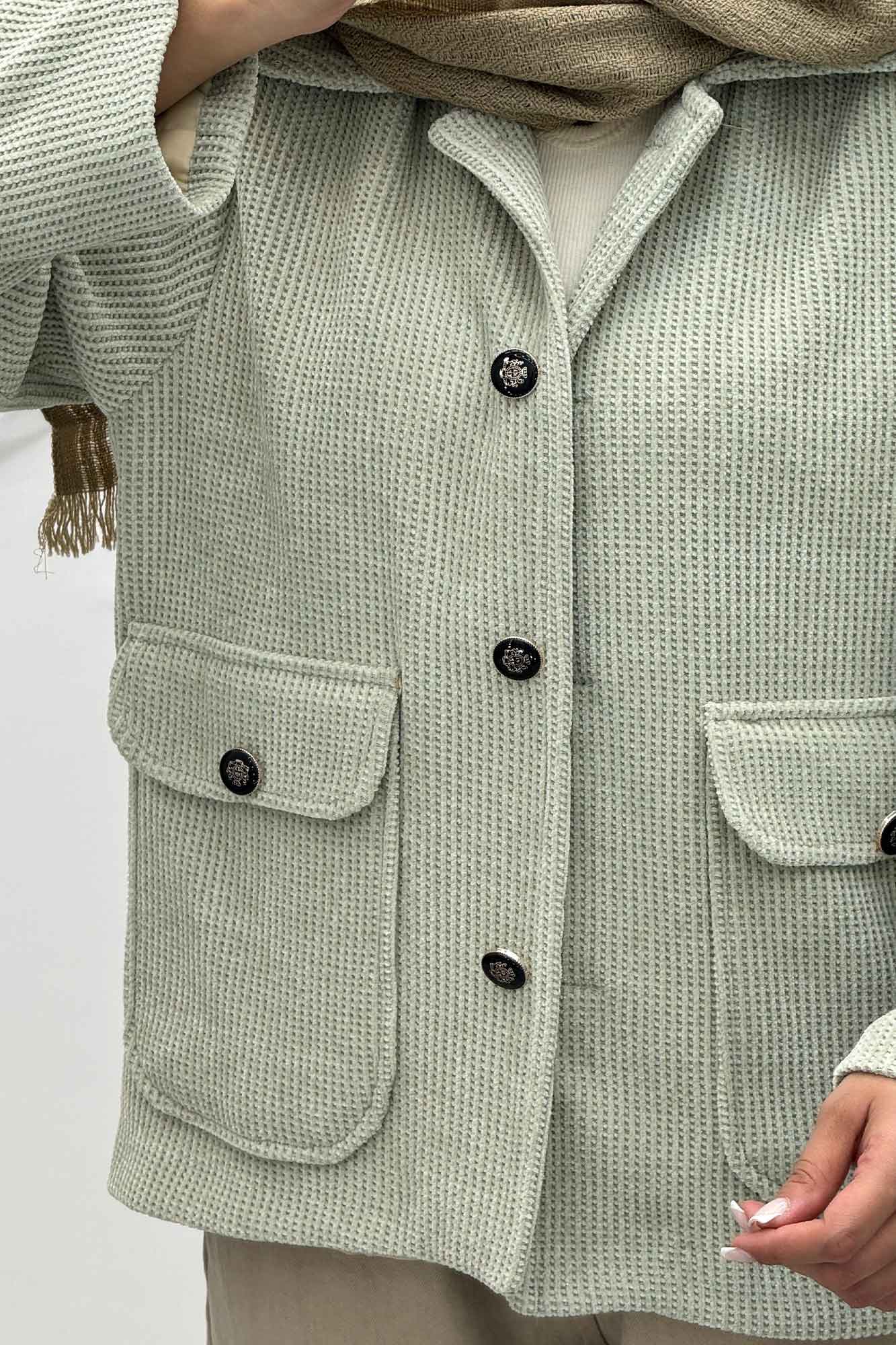 کت دو جیب پاکتی لمزور چهارخانه