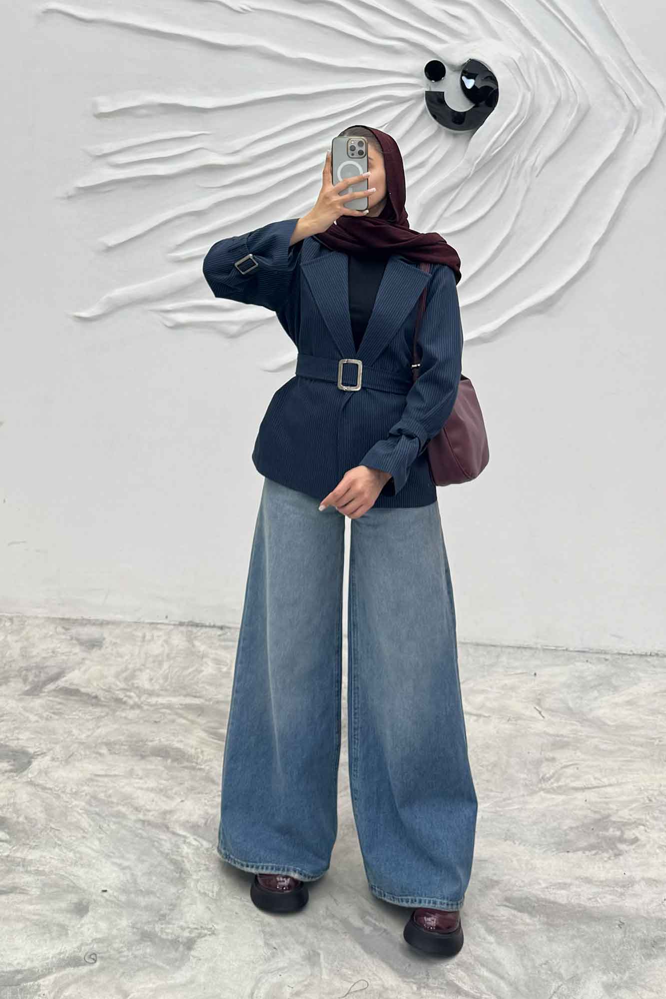 کت اسپرت آستردار دیپلمات سگک دار R